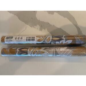 Brewster Peel and Stick 2 Rolls Wallpaper Yara Taupe Botanical New with Tags